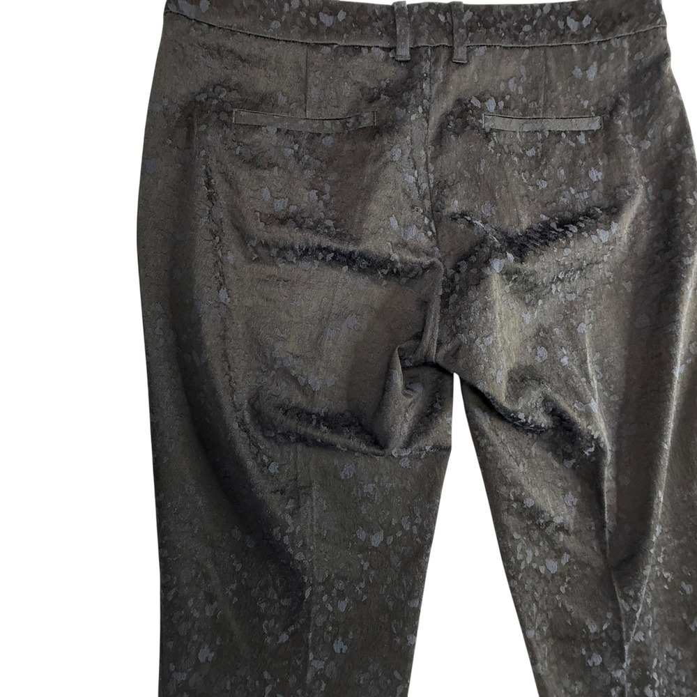 Burberry‎ London Black Jacquard Tailored Straight Leg Dress Pants Womens Size 6 - Picture 3 of 7